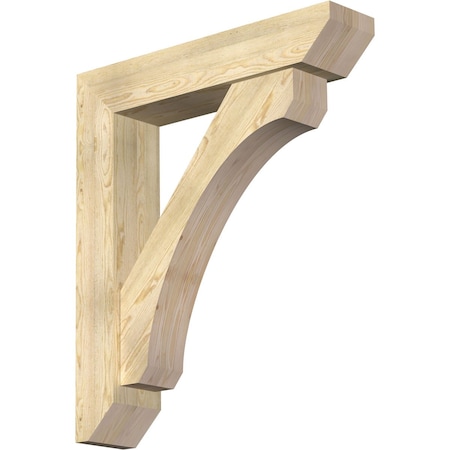 Ekena Millwork Legacy Slat Rough Sawn Bracket w/ Offset Brace, Douglas Fir, 8"W x 38"D x 44"H BKT0806X38X44LEC06RDF